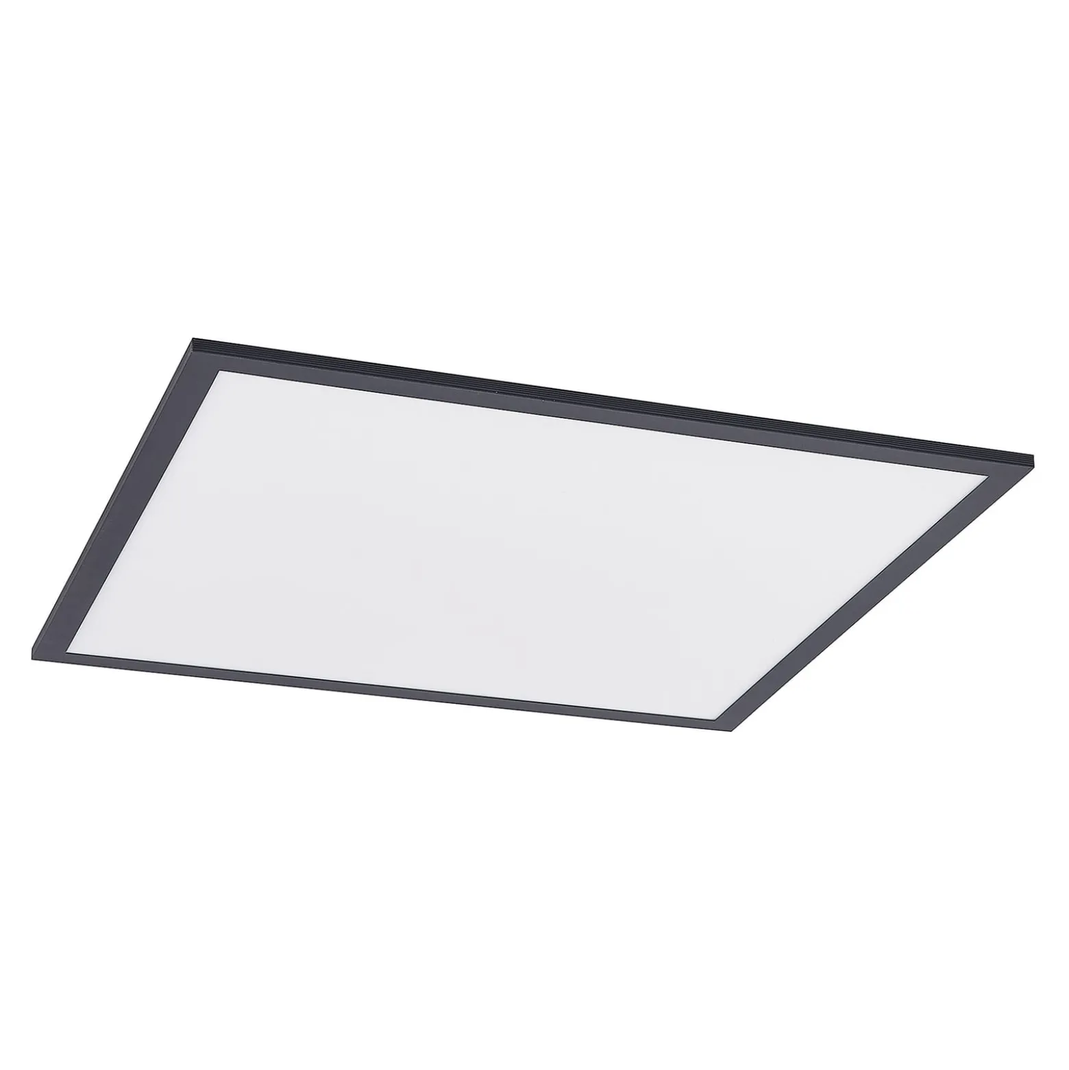 Lindby LED-Panel Nelios, 62 x 62 cm, 4.000K, schwarz, Metall