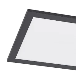 Lindby LED-Panel Nelios, 120 x 30 cm, 4000K, schwarz, Metall