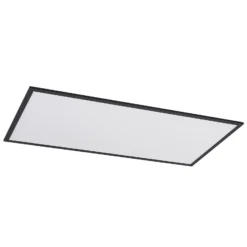 Lindby LED-Panel Nelios, 120 x 60 cm, 4000K, schwarz, Metall