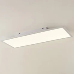 Lindby LED-Panel Quais, 80 x 30 cm, weiß, Metall, 4.000K