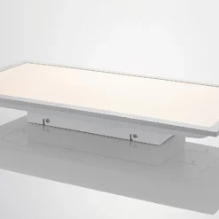 Lindby LED-Panel Stenley, 4.000 K, 60cm x 30cm, silber/weiß