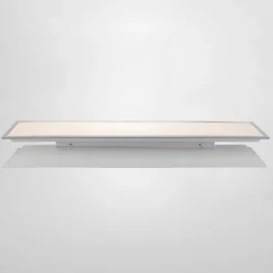 Lindby LED-Panel Stenley, 4.000 K, 120cm x 30cm, silber/weiß