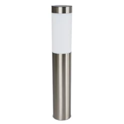Lindby LED-Solarlampe Aleeza, 61 cm, Edelstahl, Erdspieß