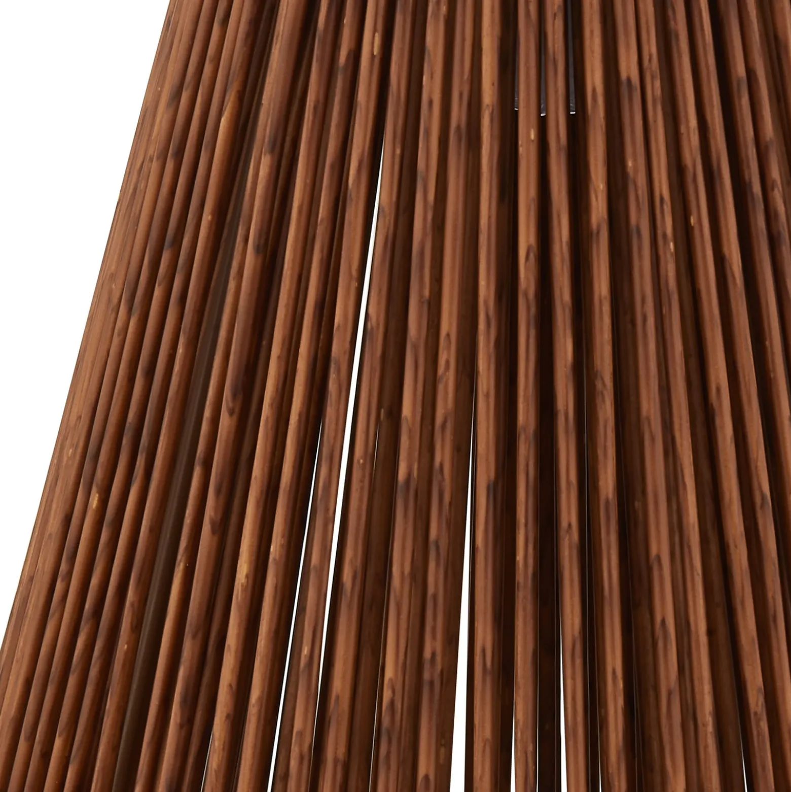 Lindby LED-Solarleuchte Amaria, Rattan, dunkel, Ø 27 cm