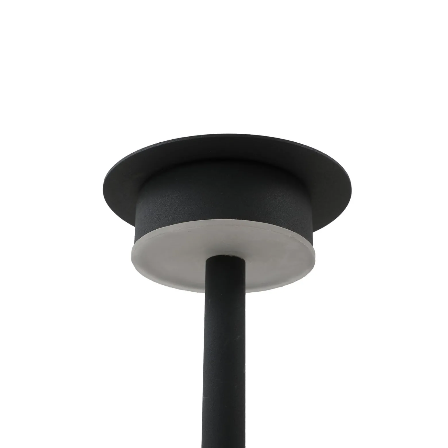 Lindby LED-Solarleuchte Lyris, 3er-Set, schwarz, Alu, 3.000K