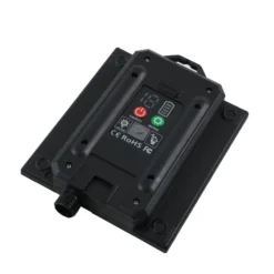 Lindby LED-Solarleuchte Lyris, 3er-Set, schwarz, Alu, 3.000K