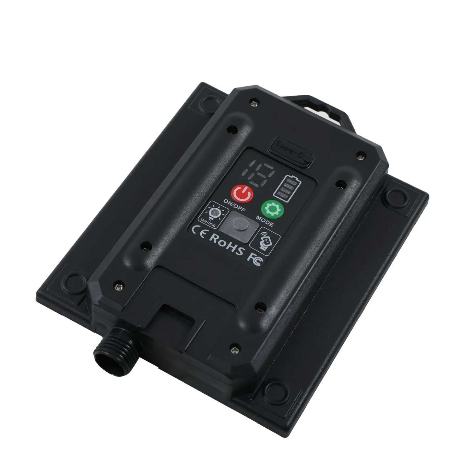 Lindby LED-Solarleuchte Lyris, 3er-Set, schwarz, Alu, 3.000K