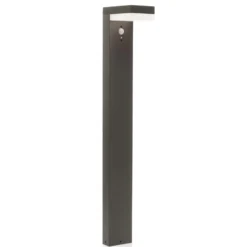 Lindby LED-Solar-Pollerleuchte Chioma, anthrazit, Sensor