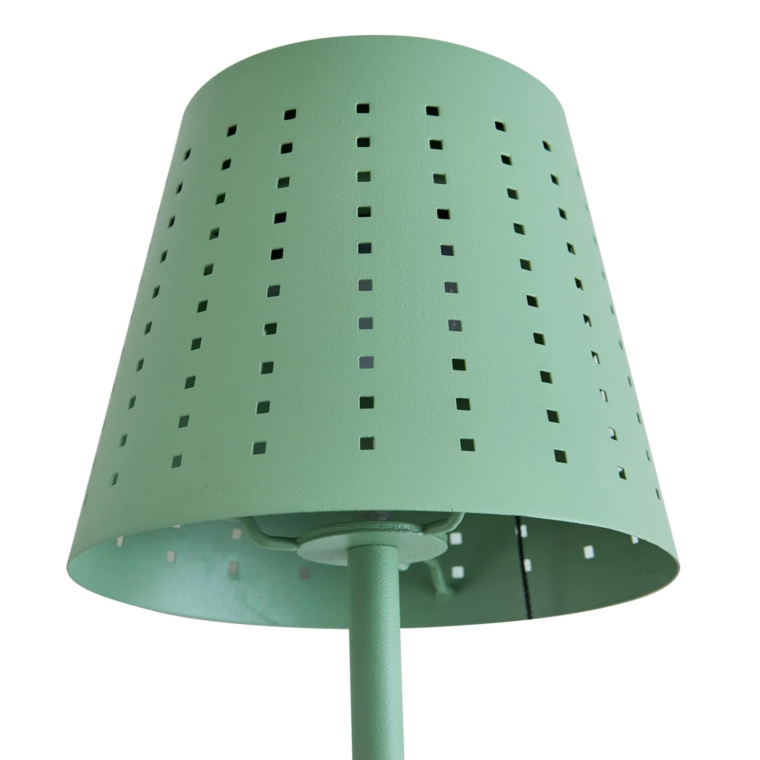 Lindby LED-Solar-Tischleuchte Hilario, grün, Eisen, Akku
