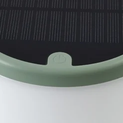 Lindby LED-Solar-Tischleuchte Mikkel, grün, dimmbar