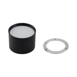 Lindby LED-Strahler Nivoria, Ø 12 cm, 15 W, schwarz, Metall