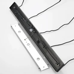 Lindby Pendellampe Concretto, 100 cm, grau, 5-flg., Beton