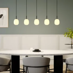 Lindby Pendelleuchte Etiena, 116 cm, 5-flammig, Glas, G9