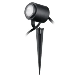 Lindby Smart LED-Außenstrahler Nymo, CCT, RGB, Tuya, 3er-Set