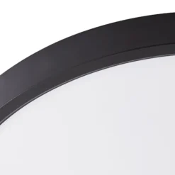 Lindby Smart LED-Deckenleuchte Pravin, Ø 23 cm, CCT, schwarz