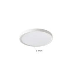 Lindby Smart LED-Deckenleuchte Deika, Ø 30 cm, weiß, Tuya
