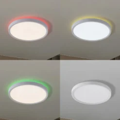Lindby Smart LED-Deckenleuchte Deika, Ø 30 cm, weiß, Tuya