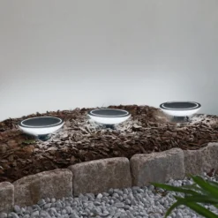 Lindby Smart LED-Erdspießleuchte Thalas, CCT ,RGB, Tuya, 3er