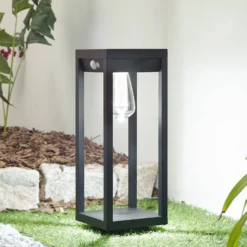 Lindby Smart LED-Solar-Sockelleuchte Enea, Sensor, CCT, RGB