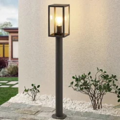 Lindby Wegeleuchte Filimon, 80 cm, anthrazit, IP44, E27