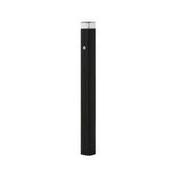 Lindby Wegeleuchte Halvar, 80cm, schwarz, IP65, GU10, Sensor