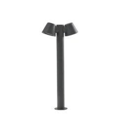 Lindby Wegeleuchte Ileyna, 2-flg., anthrazit, 100 cm