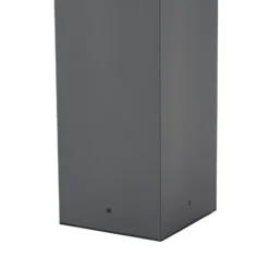 Lindby Wegeleuchte Peldar, anthrazit/klar, 80 cm, Sensor