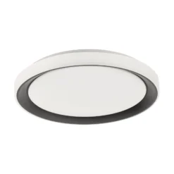 LOLA Smart Disc LED-Deckenlampe schwarz/weiß, RGBW