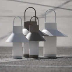 LOOM DESIGN LED-Akku-Tischleuchte Shadow Small, weiß, IP65