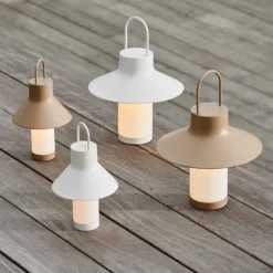LOOM DESIGN LED-Akku-Tischleuchte Shadow Small, weiß, IP65