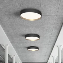 LOOM DESIGN LED-Deckenlampe Lucia schwarz/goldfarben Ø 35 cm