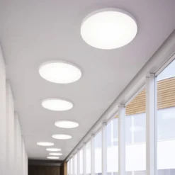 LOOM DESIGN LED-Deckenleuchte Lucia, weiß, Ø 35 cm Aluminium