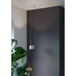LOOM DESIGN LED-Pendelleuchte Air, beige, Alu, 13 cm