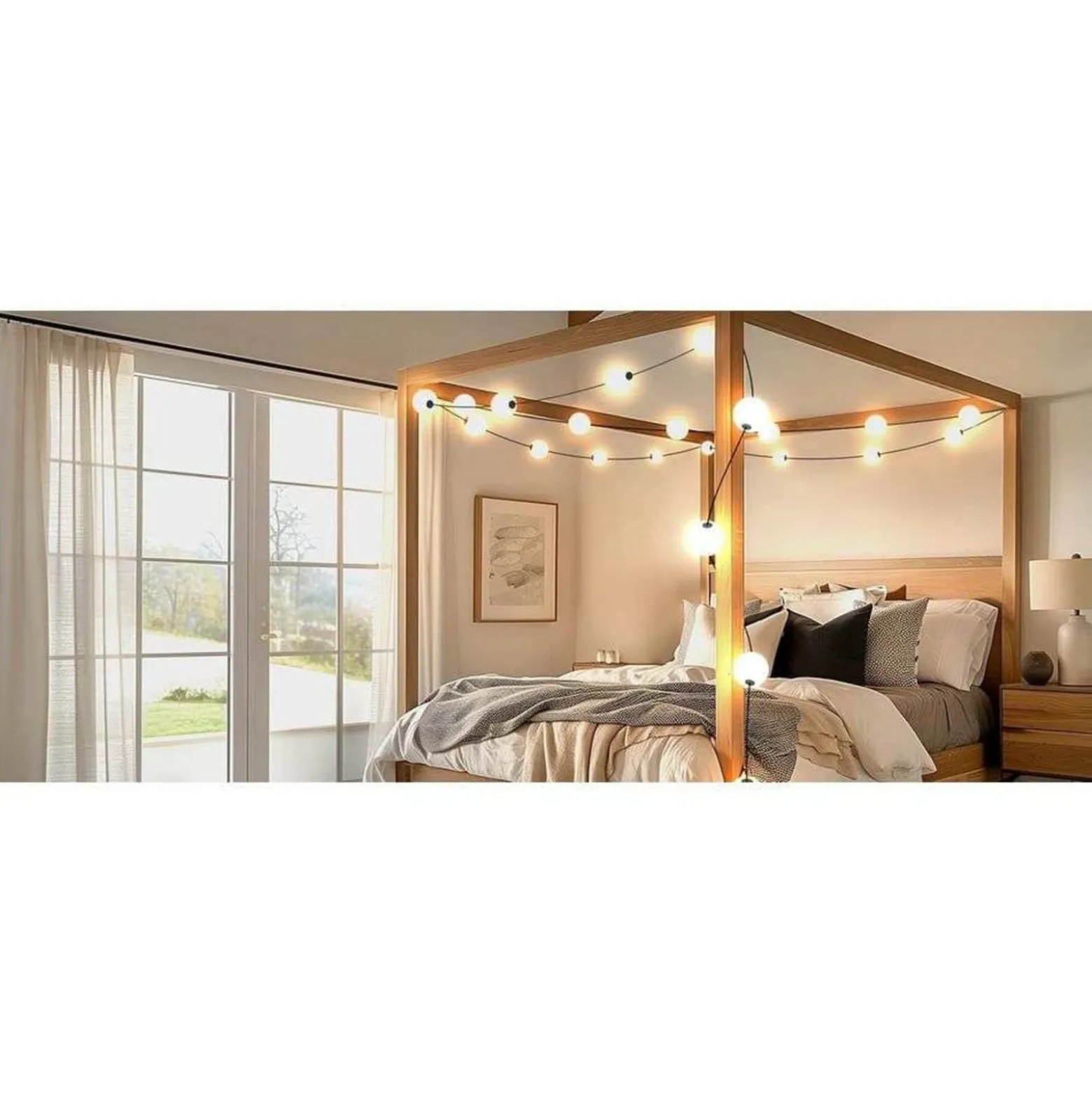 LOOM DESIGN Lichterkette Miss Garland 20, IP44, PVC