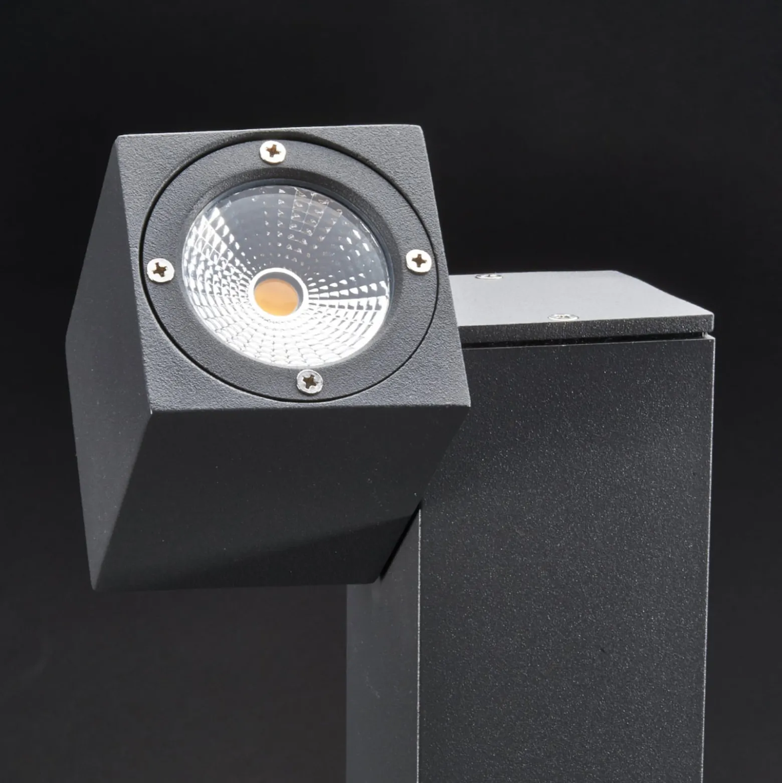 Lorik LED-Wegeleuchte mit flexiblem Kopf, grau