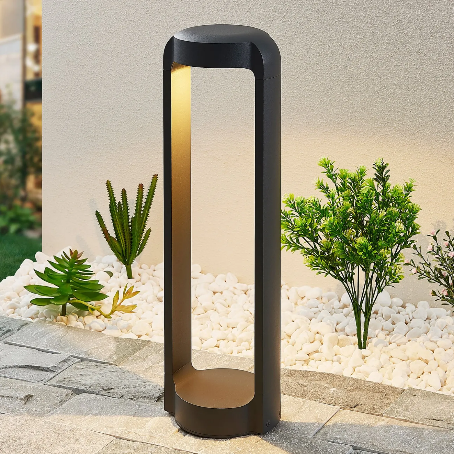 Lucande Habsa LED-Sockelleuchte, Höhe 50 cm