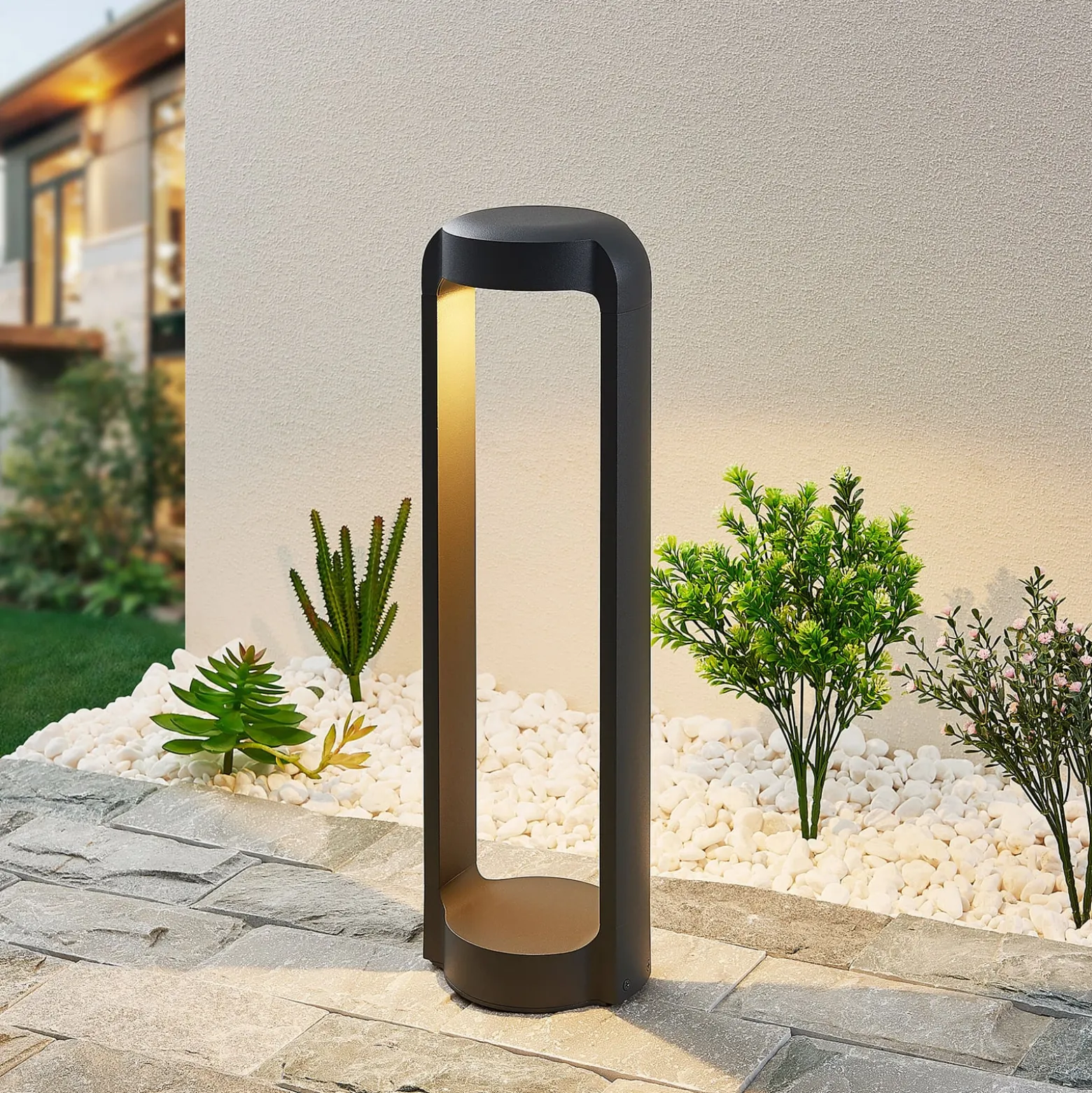 Lucande Habsa LED-Sockelleuchte, Höhe 50 cm