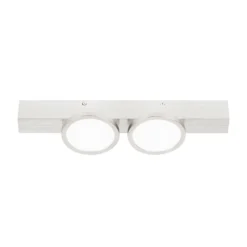 Lucande Kellino Deckenleuchte, 2-flammig, nickel