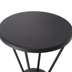 Lucande LED-Außenleuchte Elario, 222 cm, schwarz, Aluminium