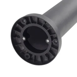 Lucande LED-Außenleuchte Elario, 222 cm, schwarz, Aluminium