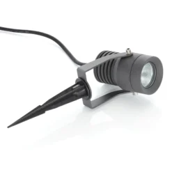 Lucande LED-Außenstrahler Jon, Erdspieß, verstellbar, IP65