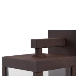 Lucande LED-Außenwandlampe Ferdinand, rost, Sensor, IP54