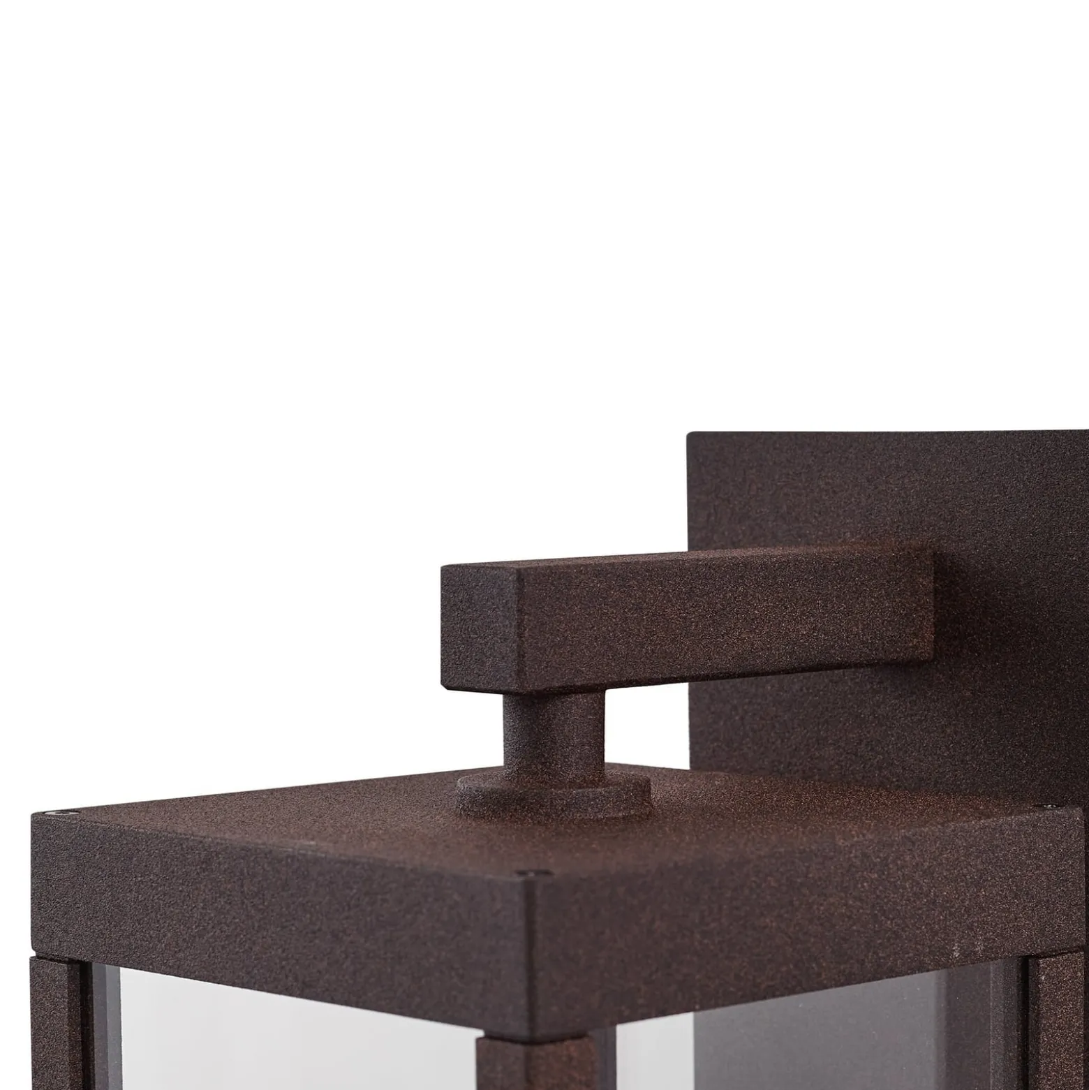 Lucande LED-Außenwandlampe Ferdinand, rost, Sensor, IP54