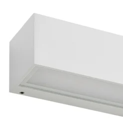 Lucande LED-Außenwandlampe Lengo, 25cm, weiß, up/down, 3000K