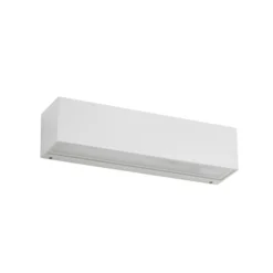 Lucande LED-Außenwandlampe Lengo, 25cm, weiß, up/down, 3000K