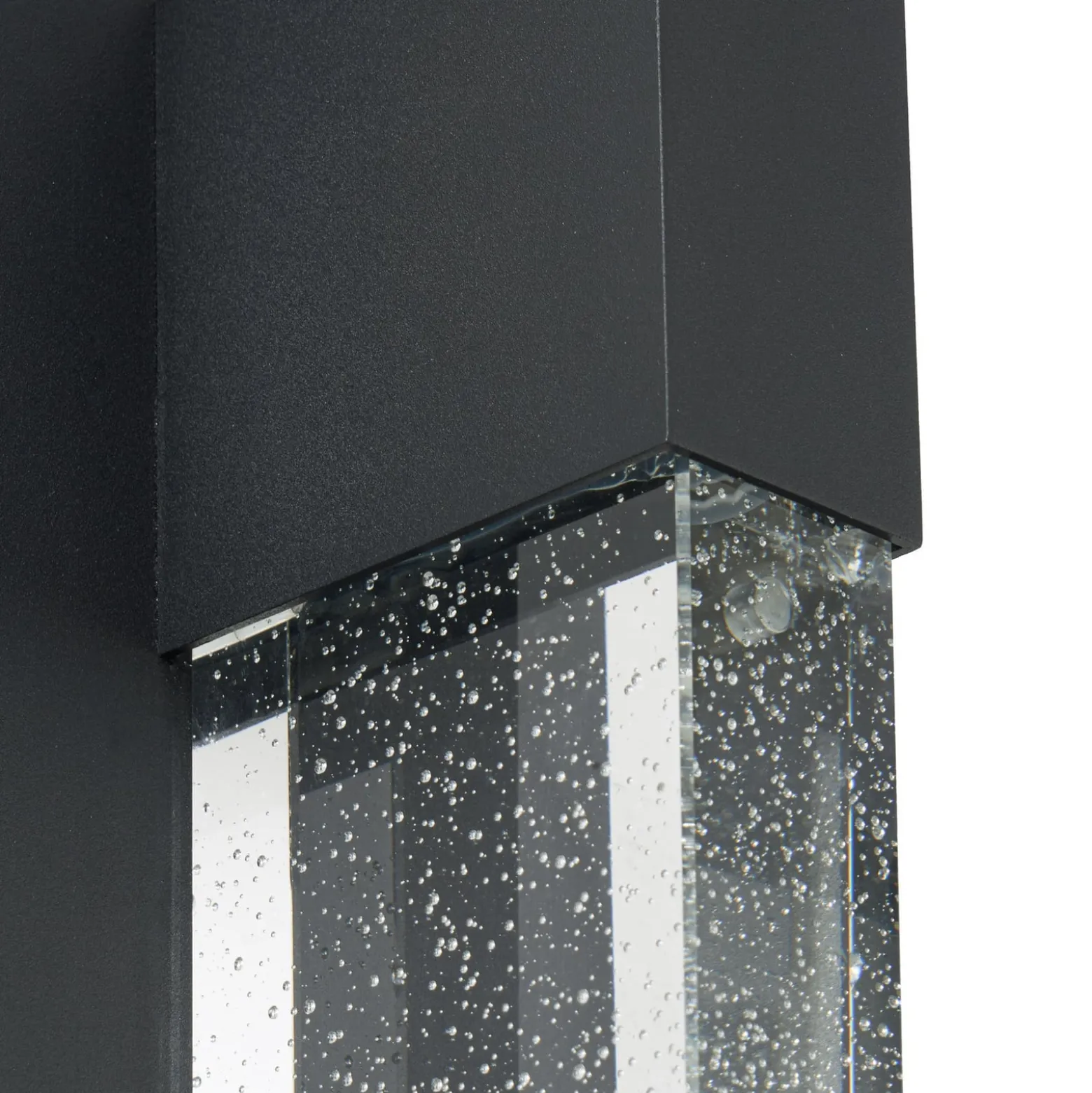 Lucande LED-Außenwandlampe Velune, anthrazit/klar, 46cm, CCT