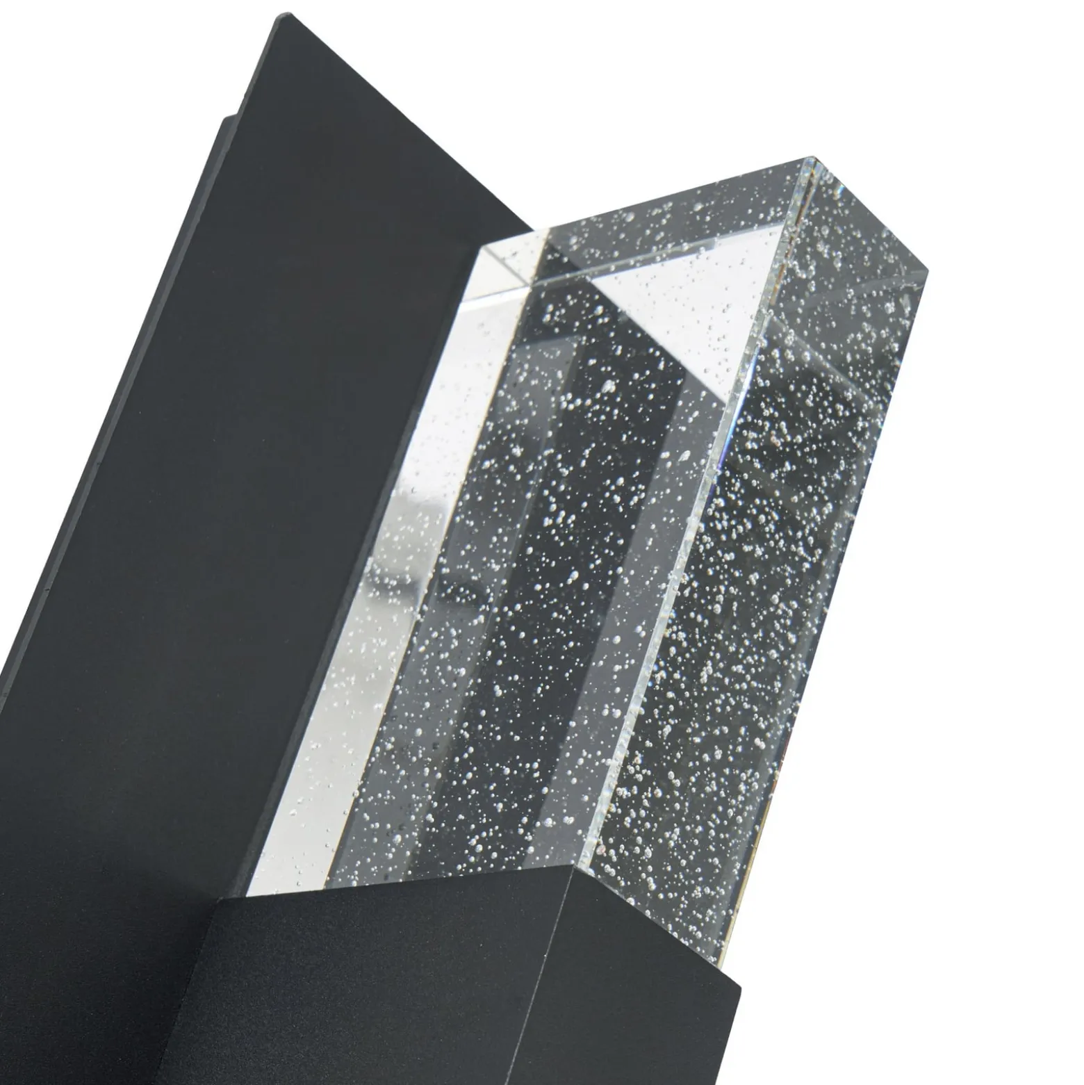 Lucande LED-Außenwandlampe Velune, anthrazit/klar, 46cm, CCT
