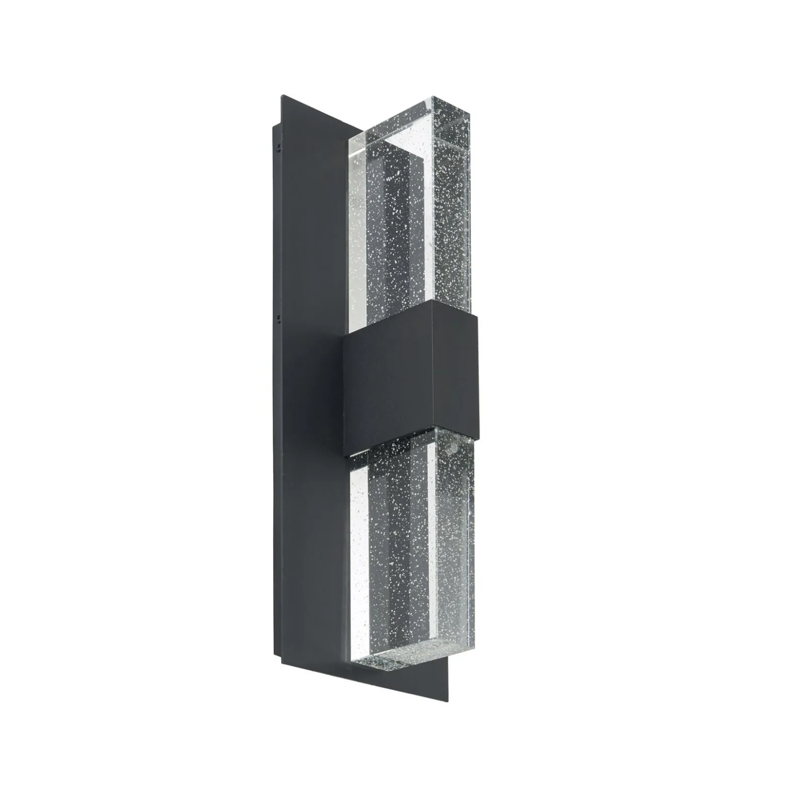 Lucande LED-Außenwandlampe Velune, anthrazit/klar, 46cm, CCT