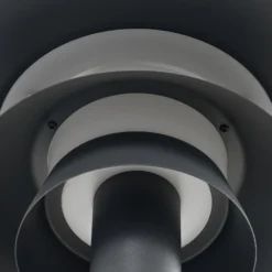 Lucande LED-Außenwandleuchte Montaro, anthrazit, IP54 Sensor