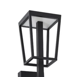 Lucande LED-Außenwandleuchte Lynx, 35,5 cm, schwarz, Sensor